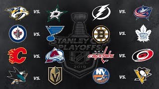 2019 Stanley Cup Playoffs  Round 1  All Goals [upl. by Levinson180]