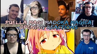 Puella Magi Madoka Magica Opening Reactions [upl. by Corabella]