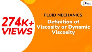 Definition of Viscosity or Dynamic Viscosity  Properties of Fluid  Fluid Mechanics 1 [upl. by Early]