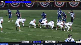 Sioux Falls Christian Chargers vs Canton CHawks FB [upl. by Emawk]