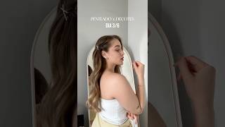 Penteado para usar com decote tomara que caia [upl. by Faustina]