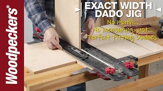 Exact Width Dado Jig  Woodpeckers Tools [upl. by Noreen]