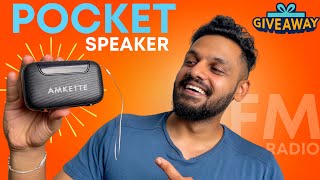 Pocket speaker with Cool features  AMKETTE POCKET BLAST🔥 [upl. by Hawken]