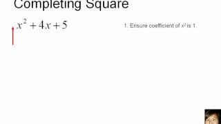 GCE OLevel EMaths Completing Square Part 1 Basic [upl. by Clarette366]