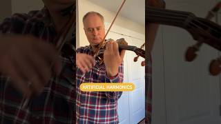 Artificial harmonics on violin [upl. by Acinorehs]