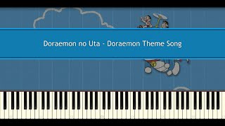 Doraemon No Uta Piano Tutorial [upl. by Epolulot65]