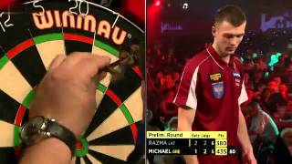 Lakeside BDO World Darts Championship 2014  Prelim Round  Razma vs Michael [upl. by Clancy]