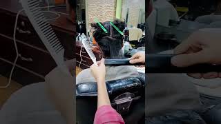 Hair keratin treatment 22yearsofsalonexperience barbershop [upl. by Ennaoj121]