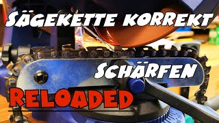 Sägekette korrekt schärfen bzw schleifen  Einhell BGSKS 85 [upl. by Argent428]