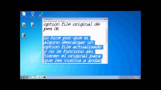 descargar el option file original de pes 06  stext [upl. by Adon]