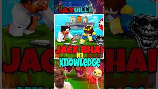 Jack Bhai ki Knowledge 🗿 gamerfleet minecraft shorts [upl. by Sirkin]