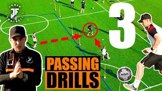 LOADS OF PASSING DRILLS FOR SMALL GROUP TRAINING ⚽️ Joner Football [upl. by Ylak]