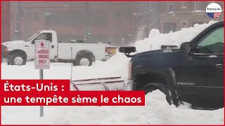 ÉtatsUnis  une tempête sème le chaos [upl. by Philoo215]