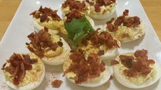 Jalapeno and Bacon Deviled Eggs Episode 44 [upl. by Teleya189]