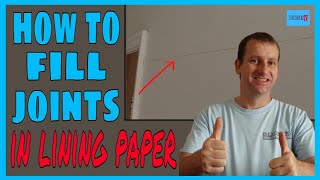 How to fill joints in lining paper Fillling joints in lining paper [upl. by Dolloff]