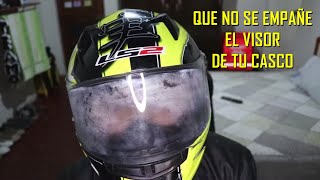 Cómo Evitar que se Empañe el Visor de tu Casco 🏍️🔥 [upl. by Assek]