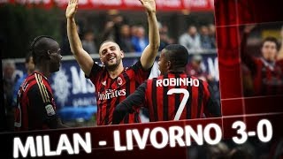 AC Milan  MilanLivorno 30 Highlights [upl. by Danila]