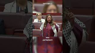 ‘Free Palestine’ Australian Greens walk out of Senate [upl. by Volpe259]