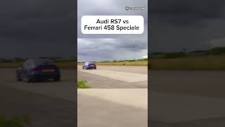 Audi RS7 vs Ferrari 458 Speciale  automobile [upl. by Azriel]