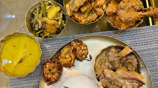 Charcoal Chicken🍗Mutton Reyaji Rezalaপুই তেল কাটাকাতলা ঝোল😍মেঘলা দুপুরে মায়ের হাতে জমিয়ে Lunch ⛈ [upl. by Singh755]