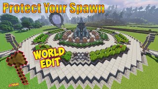 How To Protect Minecraft 117 Server Spawn amp DenyMob Spawning 2021 [upl. by Efthim]