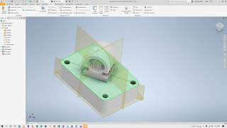 Inventor Rod Guide Design Angled Work plane [upl. by Anauqat626]