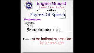 Euphemism Metonymy english admission Job Figures of Speech [upl. by Ahterod]