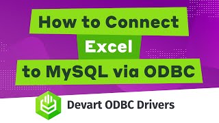 How to Connect Excel to MySQL via ODBC [upl. by Xantha492]