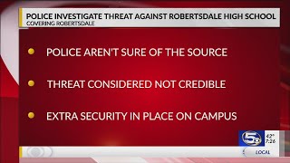 Police Investigate Threat Against Robertsdale High School [upl. by Olivie]