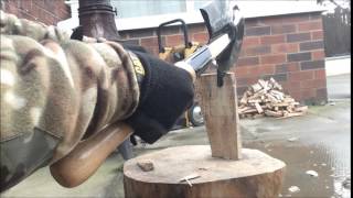 Cold steel shovel vs Golok amp entrenching tool [upl. by Nnyltak115]