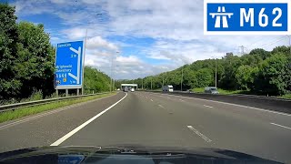 M62 Motorway  J24 A629 Ainley Top Huddersfield to J25 A644 Brighouse [upl. by Topping]