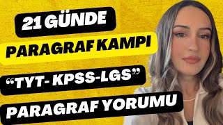 21 GÜNDE PARAGRAF KAMPI  TAKTİKLERLE  TYTKPSSLGS 2024  9GÜN [upl. by Gemini115]