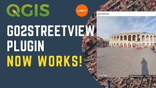 QGIS  Go2StreetView plugin NOW WORKS [upl. by Artemahs]