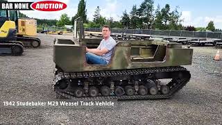 1942 Studebaker M29 Weasel Track Vehicle [upl. by Nishi]