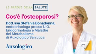 Osteoporosi sintomi e cura con la Dottssa Stefania Bonadonna su La7 [upl. by Kenric966]