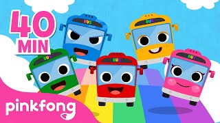 🚌 Le ruote del bus che girano e girano Compilazione  Pinkfong Bimbo Squalo Canzoni per Bambini [upl. by Zetram]