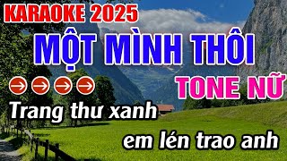 Một Mình Thôi Karaoke Tone Nữ Karaoke Đăng Khôi [upl. by Roe]