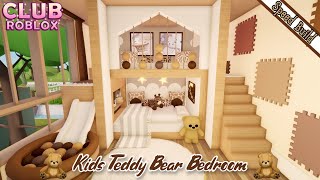 Kids Teddy Bear Bedroom 🧸⭐ Speed Build  Club Roblox [upl. by Vanda]