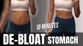 10 Min Stomach DeBloating Stretch Routine Helps Digestion Constipation [upl. by Judsen]