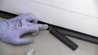 How to fit PVC cove former for vinyl flooring amp wall [upl. by Fradin529]