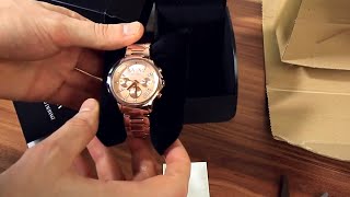 Armani Exchange Ladies watch unboxing amp first look [upl. by Eerual661]