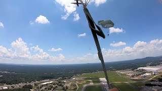 Paratroopers Airborne Jump At Dobbins AFB [upl. by Eelatsyrc404]