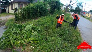 We TRANSFORMED This Lady’s Old CHILDHOOD Homes OVERGROWN Yard [upl. by Daffy]