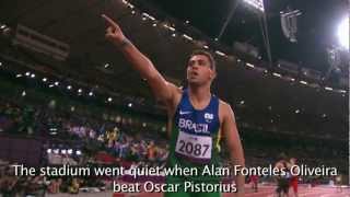 No 2 Moment of Year Alan Fonteles shocked stadium into silence by beating Pistorius [upl. by Terrena]