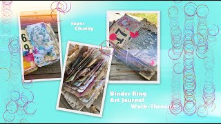 Binder Ring Art Journal WalkThrough [upl. by Shanley]