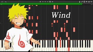 Naruto ED  Wind Synthesia [upl. by Rothwell]