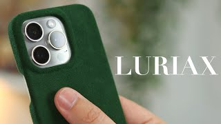 Alcantara iPhone 15 Pro Case  LURIAX Accessory Review [upl. by Narot]