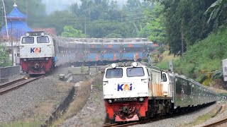 SPOT TIKUNGAN FAVORIT⁉️Melihat Banyak Kereta Api Yang Melintas Saat Siang Hari di Purwokerto Selatan [upl. by Zehcnas]