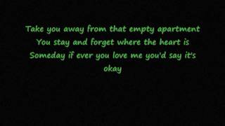 Empty apartment Yellowcard lyrics video [upl. by Herrington444]