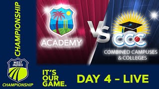 🔴 LIVE WI Academy v CCC  Day 4  West Indies Championship 2024  Saturday 23rd March [upl. by Sivrahc35]